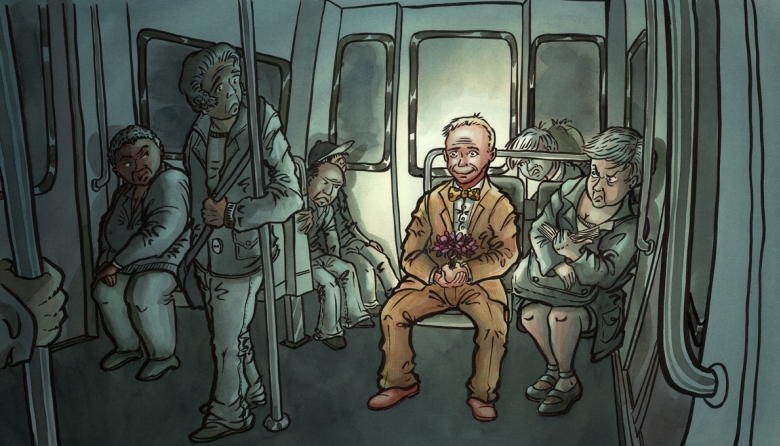 Michel Cousin dans le métro - GROS-CÂLIN | Michaël Terraz